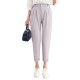 Women's Basic Streetwear Comfort Daily Weekend Skinny Pants Plain Full Length Pocket Grey