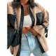 Women's Jacket Street Daily Fall Winter Regular Coat Regular Fit Warm Breathable Casual Jacket Long Sleeve Color Block Fur Trim