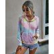 Women's Sporty Polyester Coat Tops Purple / Blue