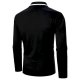 Men's Golf Shirt Color Block Button-Down Long Sleeve Street Tops Business Sportswear Casual Comfortable Black