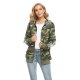 Women's Coat Casual / Daily Winter Spring Regular Coat V Neck Regular Fit Casual Jacket Pattern Others Green / Cotton