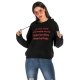 Women's Hoodie Pullover Text Monograms Front Pocket Casual Daily Casual Streetwear Hoodies Sweatshirts  Black