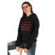 Women's Hoodie Pullover Text Monograms Front Pocket Casual Daily Casual Streetwear Hoodies Sweatshirts  Black