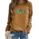 Women's Hoodie Sweatshirt Animal Patterned Graphic Daily Basic Casual Hoodies Sweatshirts  Blue Khaki Green