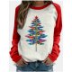 Women's Hoodie Sweatshirt Graphic Christmas Daily Casual Christmas Hoodies Sweatshirts  Loose Green Red